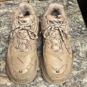 Balenciaga Men's Taupe Sneakers